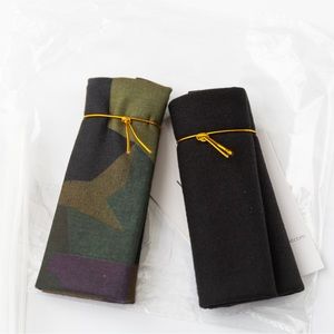 Headbands of Hope set of 2 tube turbani 1 camouflage pattern & 1 black
